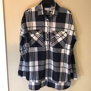 Old Navy Blue Checkered T-Shirt